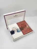 Подарунковий набір рушників Premium Bamboo 500 g/m2 50х90см 2 шт. Palmariva Beyaz - Kiremit