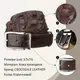 Ремень мужской CROCODILE LEATHER 18178 из натуральной кожи крокодила Коричневый
