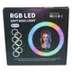Кольцевая LED RGB лампа 30 см MJ30 с держателем для телефона селфи кольцо для блогера