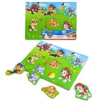 Деревянная игрушка "Щенячий патруль", пазлы-вкладыши