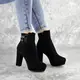 Ботильоны женские Fashion Truman 2416 40 размер 25,5 см Черный