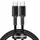 Кабель BASEUS Type-C to Type-C High Density Braided Fast Charging Data Cable |1M, 5A, 100W| (CATGD-02)
