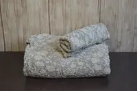 Турецькі Чохли на Стільці Жаккард зі спідницею Roza Бежевий 6 шт