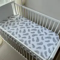 Простынь непромокаемая Baby Comfort  на резинке 60 х 120 см Перья