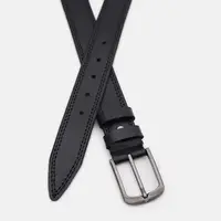 Чоловічий шкіряний ремінь Borsa Leather 115v1fx90-black