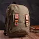 Сумка-рюкзак в стиле милитари с двумя отделениями из плотного текстиля Vintage 22163 Оливковый