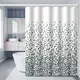 Шторка для ванной комнаты Bathlux 180 x 180 см люкс качество с водоотталкивающим покрытием, Белая в ромбики
