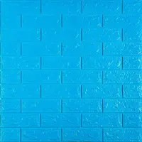 3D панель самоклеющаяся 700x770x5мм кирпич Голубой (005-5) SW-00000297