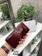 Натуральная кожа. Бордо - вместительный и практичный женский кошелек на молнии, сверху - лак, 20х10 см (1292)