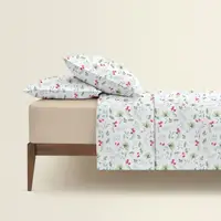 Семейная постель с простыней на резинке SUMMER FLOWERS CS1