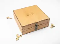 Органайзер-парковка с крышкой ТМ Embroidery Craft Органайзер под процесс 23х23 210 отверстий грецкий орех OG-064