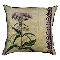 Подушка с мешковины Цветок 45x45 см (45PHB_BOT024_BR)