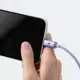 Кабель Baseus Crystal Shine Series Fast Charging Data Cable USB to iP 2.4A 1.2m, Purple (CAJY000005)