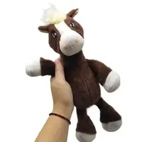 Мягкая игрушка лошадка, 28 см (КОРИЧНЕВАЯ)