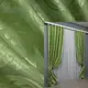 Шторная ткань жаккард, коллекция "Лион". Цвет оливковый. Код 607ш