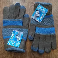 Теплі жіночі сенсорні рукавички "Touch GLOVES" Кофейні