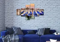 Модульні триптих картини, на ПВХ тканини, 70x120 см, (25x18-2/35х18-2/65x18-2)