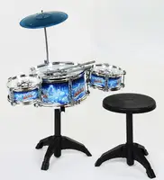 Детская барабанная установка "Jazz Drum" со стульчиком (83502)