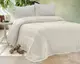 Erguvan krem ​​вязаный акриловый плед. Romeo Home Турция.