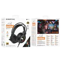 Навушники BOROFONE Eminent gaming headphones BO111 |USB+3.5mm, RGB|