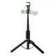 Монопод-трипод HOCO Spring live broadcast holder with fill light K34 |297-1360mm, 4.5-7", BT5.2|