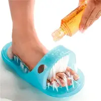 Массажный тапочек Easy Feet ∙ Щётка - массажер для ног с пемзой, на присосках
