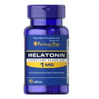Натуральная добавка Puritan's Pride Melatonin 1 mg, 90 таблеток