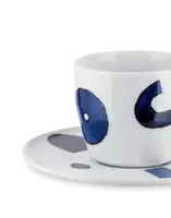 Набір із 4 чашок і блюдець для кави Alessi Itsumo Yunoki 210 мл