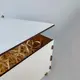 Коробка подарочная деревянная З днем народження! 20x20x10 см (белая)