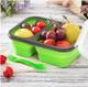 Ланч бокс пищевой Frico FRU-384-Green 24х17.5х7 см зеленый