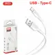 Кабель для зарядки и синхронизации USB XO NB212 USB - Type-C 1М Белый