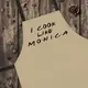 Кухонный фартук полноцветный Colorful I cook like Monica 75х51 см