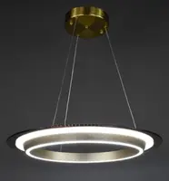 Люстра світлодіодна підвісна LED світильник для квартири на стелю лед 28387 Латунь 30-150х53х53 см.