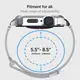 Чехол и ремешок Spigen Metal Fit Pro для Apple Watch (44 / 45 mm), Silver (ACS04584)