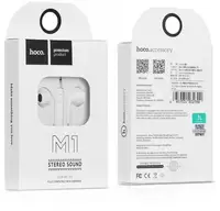 Навушники вкладиші Hoco M1 HC-M1-WHT білі