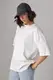 Базовая однотонная футболка oversize - молочный цвет, M