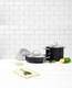 Сотейник со стеклянной крышкой KitchenAid Aluline CW001978-002 28 см 4.2 л черный