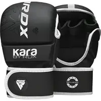 Рукавиці для ММА (Греплінгові рукавички) RDX F6 KARA Matte White Plus L/XL