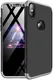 Чехол-накладка GKK 3 in 1 Hard PC Case Apple iPhone X Silver/Black