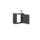 063050A SMALL Тумба 50 з умивальником, антрацит мат (1 сорт)