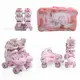 Раздвижные ролики квады 67-83 М Best Roller колеса PU светящиеся. Pink (размер 34-38) (186064)