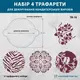 Круглые трафареты набор 4 шт, для тортов Бенто 100 мм 0,5 мм (220х220)