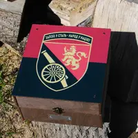 Автобармен, Наливатор алкогольный на 4 рюмки с гравировкой (УФ печать) - Герб