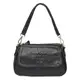 Женская кожаная сумка Borsa Leather K1211-black
