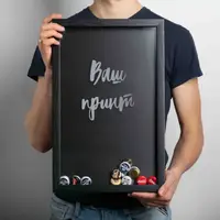 Рамка-копілка для пивних кришок "Конструктор" персоналізована, Чорний