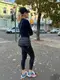 Черный - два отделения - стильный и элегантный стеганый клатч, который можно носить как рюкзак (0514)