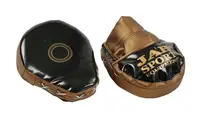 Лапы для бокса TM JAB, гнутые, кожзам. Gold with black (17375)