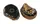 Лапи для боксу TM JAB, гнуті, шкірозамінник. Gold with black (17375)