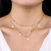 Двойная женская золотистая цепочка код 2364