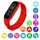 Фитнес браслет FitPro Smart Band M6 (смарт часы, пульсоксиметр, пульс). Цвет красный